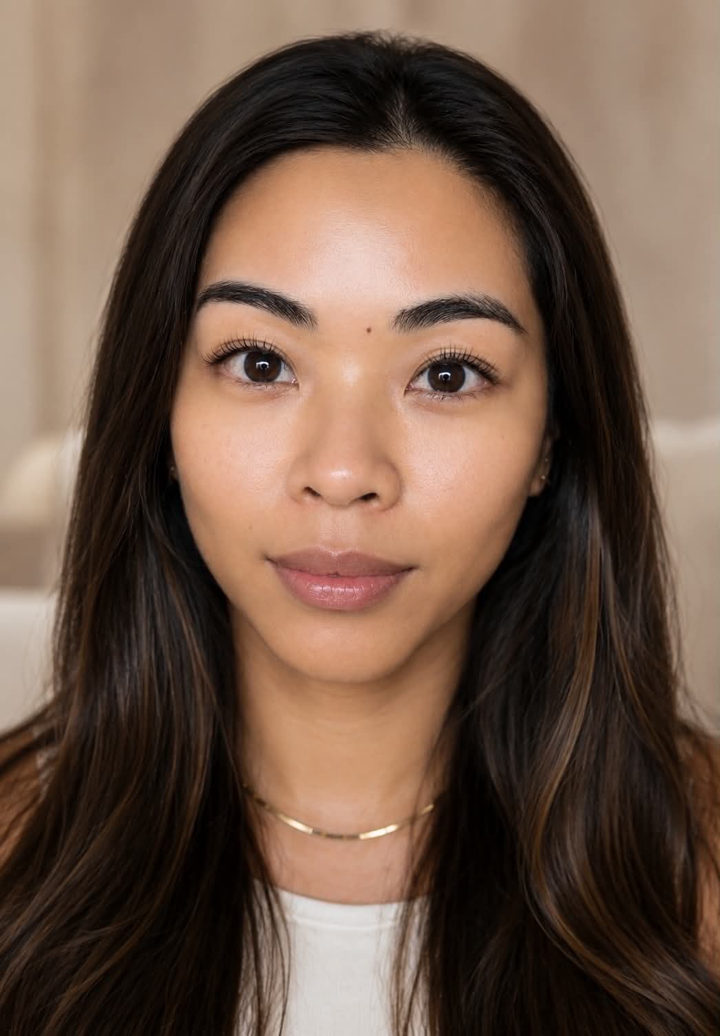 Close-up of a Korean lash lift result at The Skin Sanctuary Co